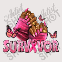 Breast Cancer Survivor Afro Nails Pocket T-shirt | Artistshot