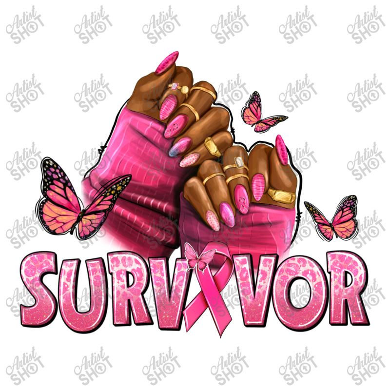 Breast Cancer Survivor Afro Nails Men's T-shirt Pajama Set | Artistshot