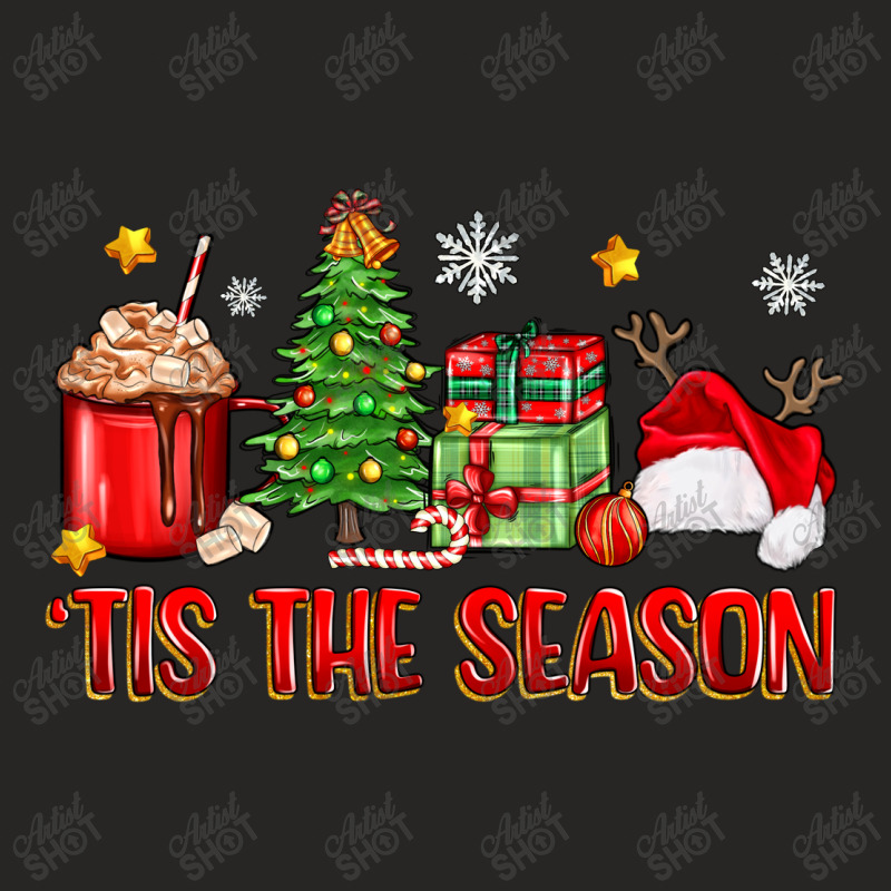 'tis The Season Christmas Ladies Fitted T-Shirt by Zillion Design Studio | Artistshot