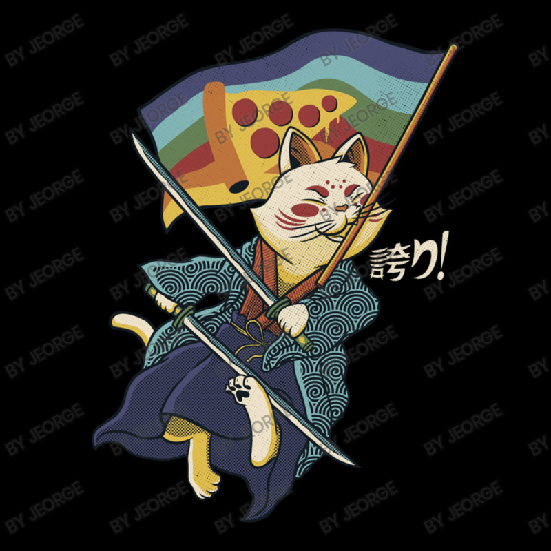 Katana Cat Rainbow Flag Japanese Style Pizza Zipper Hoodie by Jeorge | Artistshot