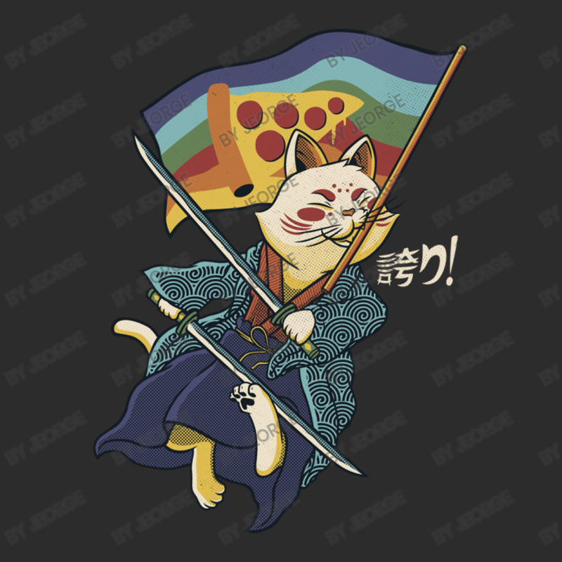 Katana Cat Rainbow Flag Japanese Style Pizza Exclusive T-shirt by Jeorge | Artistshot