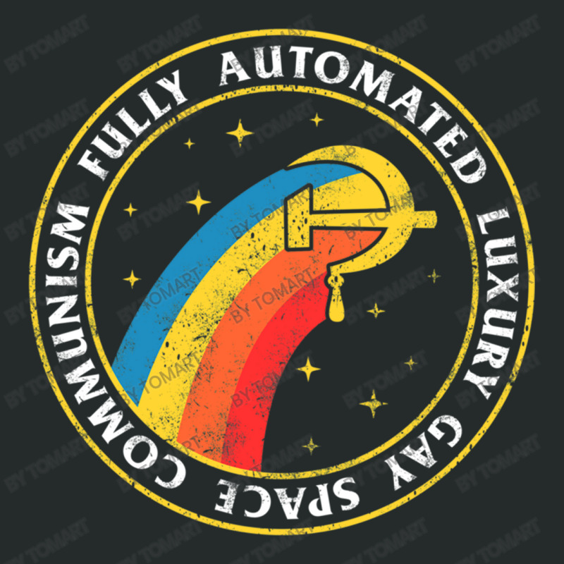 Fully Automated Luxury Gay Space Communism Women's Triblend Scoop T-shirt by TomArt | Artistshot