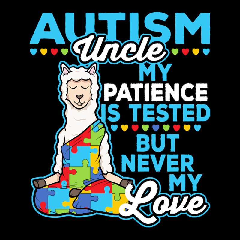 Autism Day T  Shirt Autism Uncle My Patience Is Tested But Never My Lo Men's Long Sleeve Pajama Set by joanie38206 | Artistshot