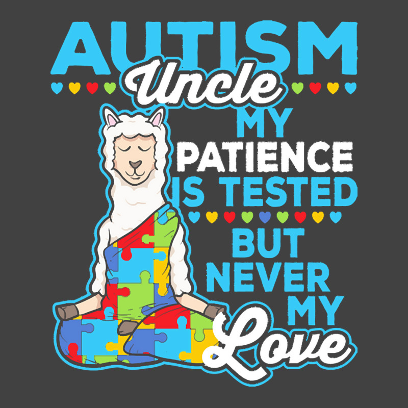 Autism Day T  Shirt Autism Uncle My Patience Is Tested But Never My Lo Vintage T-Shirt by joanie38206 | Artistshot