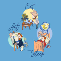 Eat - Sleep - Art With Van Gogh Basic T-shirt | Artistshot