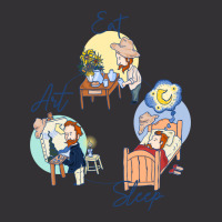 Eat - Sleep - Art With Van Gogh Vintage Hoodie | Artistshot