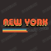 New York Totally Sucks  Humorous Retro Typography Racerback Tank | Artistshot