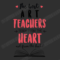 The Best Art Teachers Teach From The Heart Quote Adjustable Cap - Leatherette Patch | Artistshot