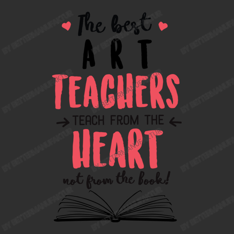 The Best Art Teachers Teach From The Heart Quote Adjustable Cap - Leatherette Patch by BetterManufaktur | Artistshot