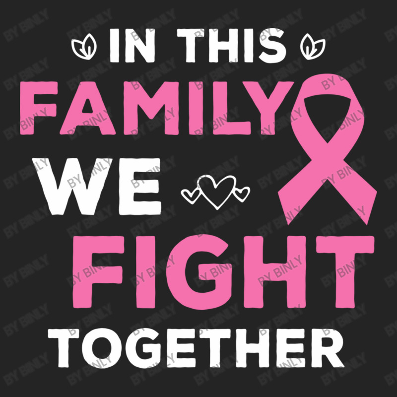 Pink Ribbon Breast Caner Awareness Family We Fight 3/4 Sleeve Shirt by binly | Artistshot