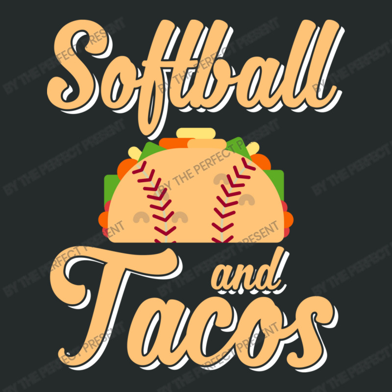 Cute Softball And Tacos Novelty Soft Ball Player Women's Triblend Scoop T-shirt by the perfect present | Artistshot