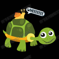 Cute Snail Riding On Turtle Yelling Whee Animals ( Toddler 3/4 Sleeve Tee | Artistshot