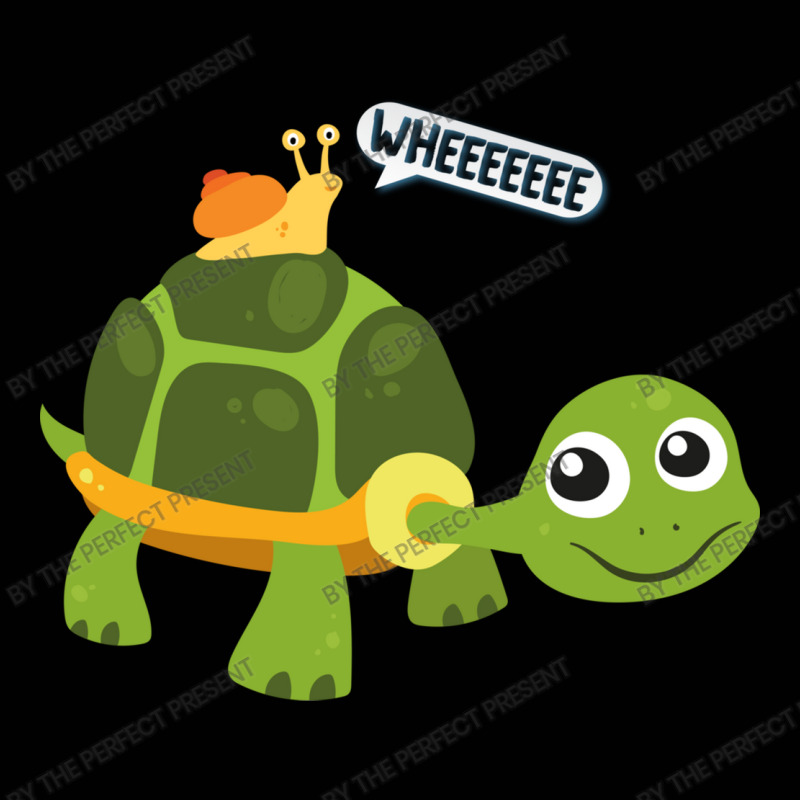 Cute Snail Riding On Turtle Yelling Whee Animals ( Toddler 3/4 Sleeve Tee by the perfect present | Artistshot