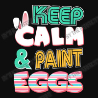 Cute Keep Calm   Paint Eggs Easter Bunny Funny Crop Top | Artistshot