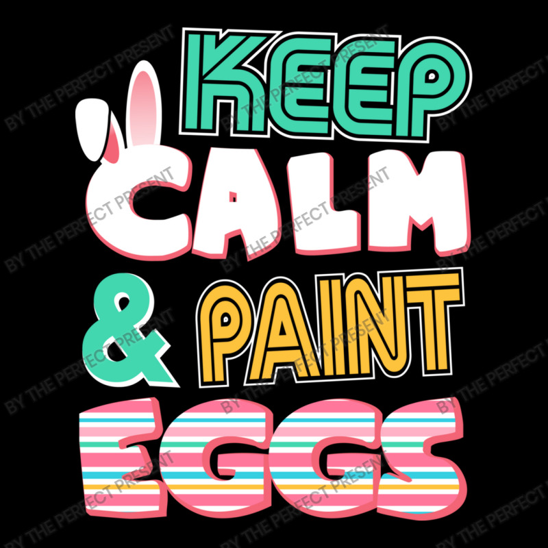 Cute Keep Calm   Paint Eggs Easter Bunny Funny Cropped Sweater | Artistshot