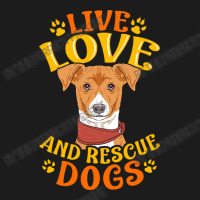 Cute   Funny Live, Love, Rescue Dogs Puppy Owners Hoodie & Jogger Set | Artistshot