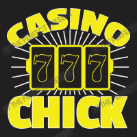 Awesome Casino Chick 7 7 7 Gambling Girl T-shirt | Artistshot