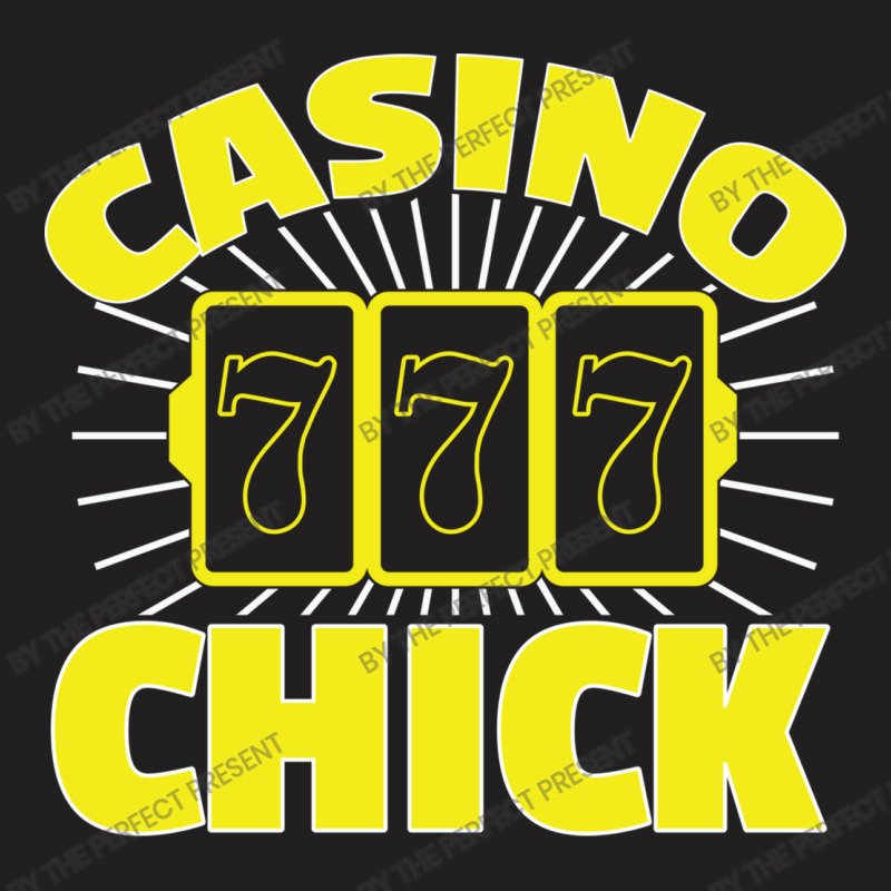 Awesome Casino Chick 7 7 7 Gambling Girl T-shirt | Artistshot