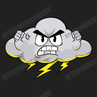 Angry Cloud With Lightning Thunderstorm Weather (2 Basic Youth T-shirt | Artistshot