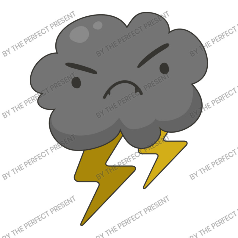 Angry Cloud With Lightning Thunderstorm Weather Youth Tee by the perfect present | Artistshot