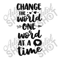 Change The World One Word At A Time Slp Speech Therapist Crop Top | Artistshot