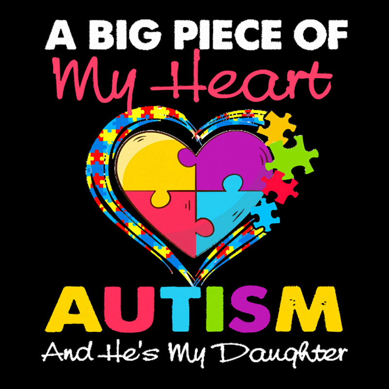 Autism T  Shirt A Big Piece Of My Heart Has Autism And He Pocket T-Shirt by joanie38206 | Artistshot