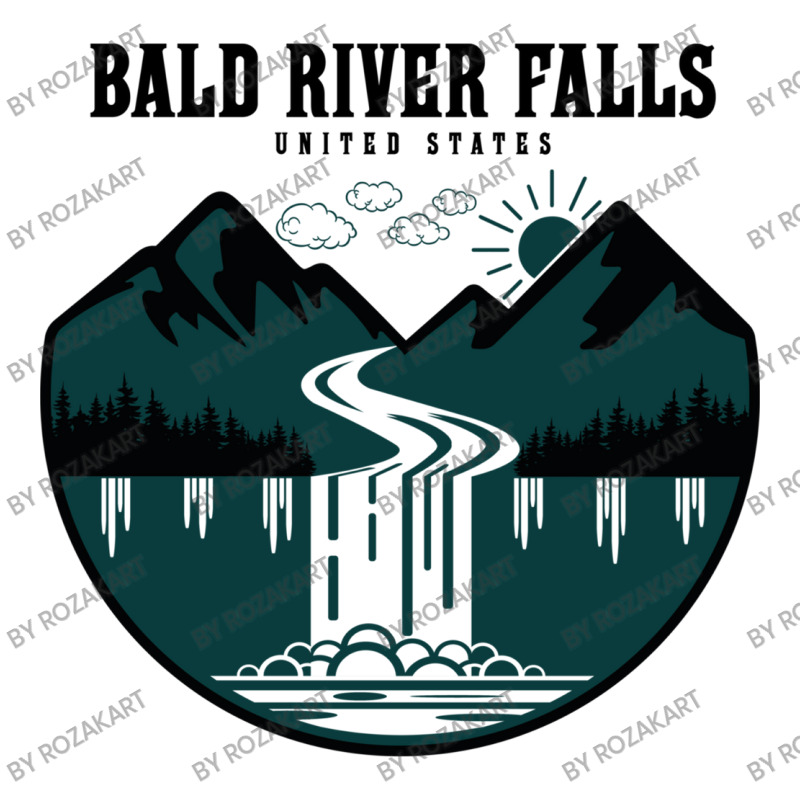 Bald River Falls United States Women's V-Neck T-Shirt by RozakArt | Artistshot