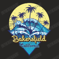 Bakersfield   California State,retro Beach Design Ladies Fitted T-shirt | Artistshot