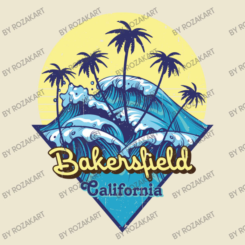 Bakersfield   California State,retro Beach Design Cropped Hoodie by RozakArt | Artistshot