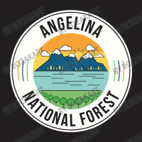 Angelina National Forest Retro Sign T-shirt | Artistshot