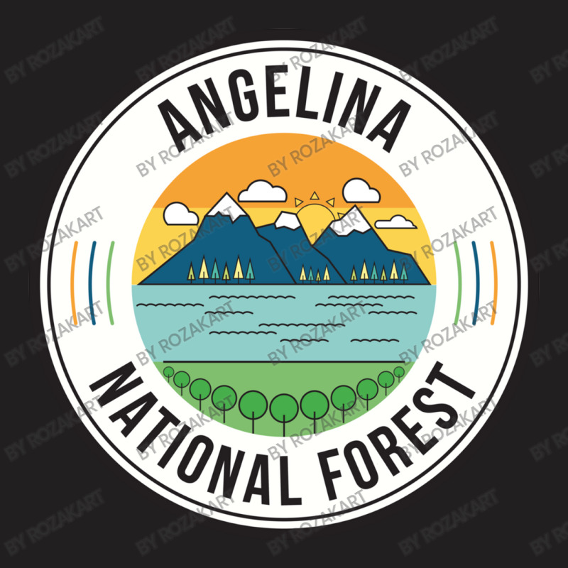 Angelina National Forest Retro Sign T-Shirt by RozakArt | Artistshot