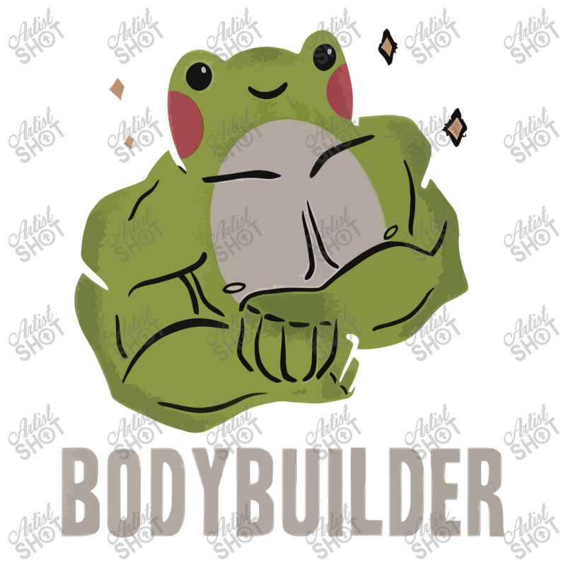 Bodybuilder Frog Raglan Crop Top by avitendut | Artistshot