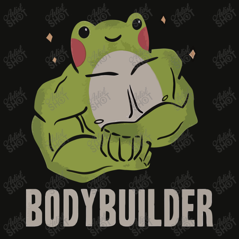 Bodybuilder Frog Scorecard Crop Tee by avitendut | Artistshot