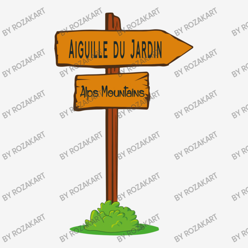 Aiguille Du Jardin, Alps Mountains Sign Graphic T-shirt | Artistshot