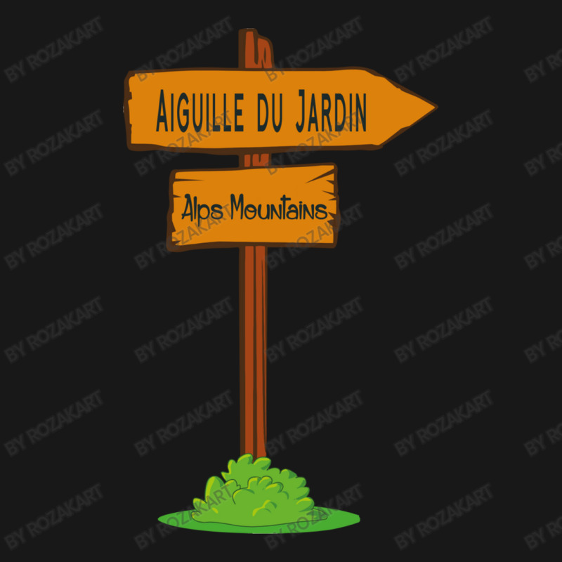 Aiguille Du Jardin, Alps Mountains Sign Flannel Shirt | Artistshot