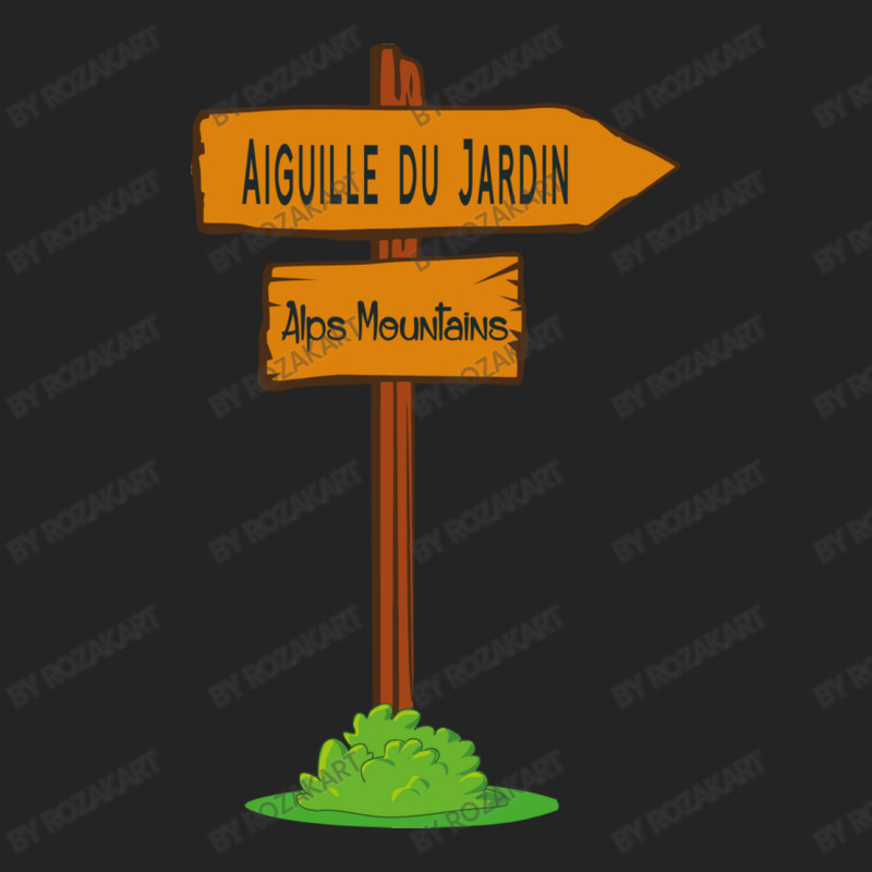 Aiguille Du Jardin, Alps Mountains Sign 3/4 Sleeve Shirt | Artistshot