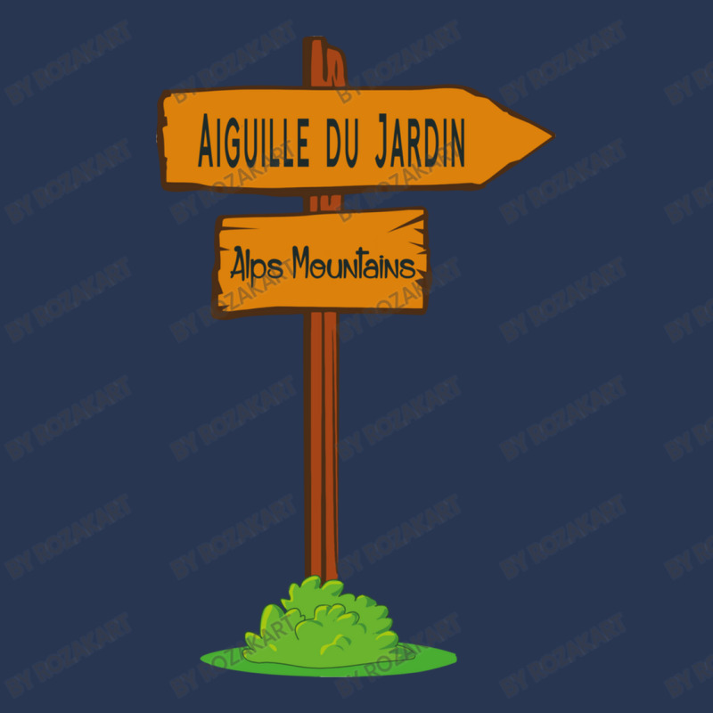 Aiguille Du Jardin, Alps Mountains Sign Men Denim Jacket | Artistshot