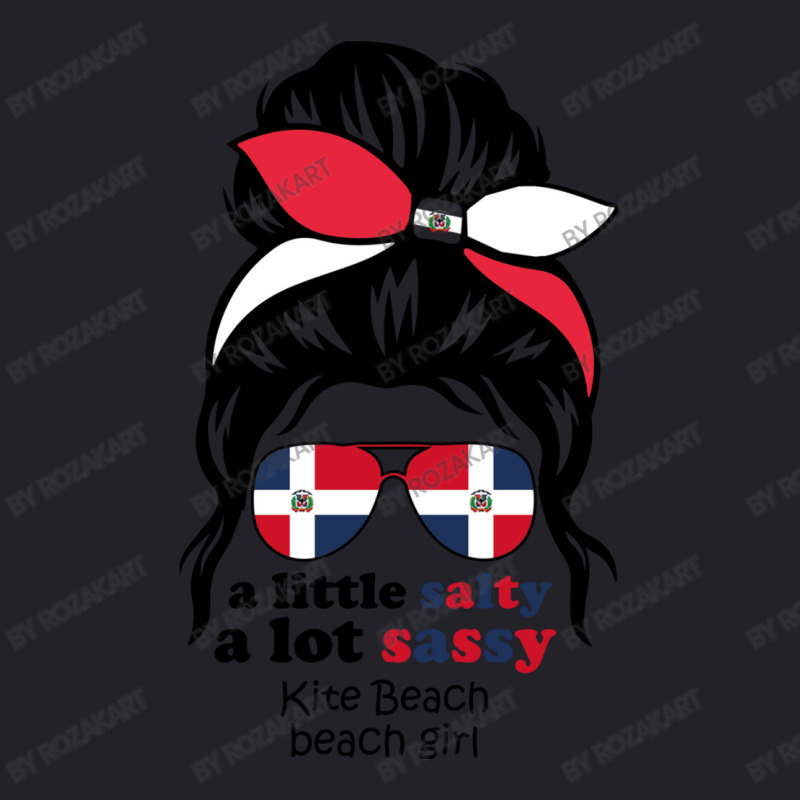 A Lot Sassy Dominican Beach Girl  Kite Beach Unisex Sherpa-lined Denim Jacket | Artistshot