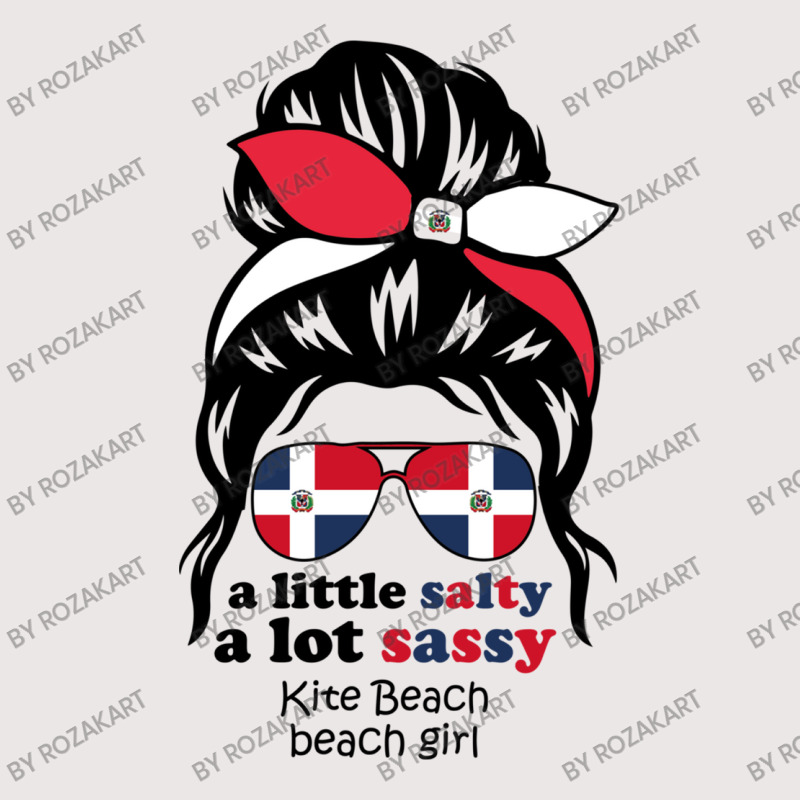 A Lot Sassy Dominican Beach Girl  Kite Beach Pocket T-shirt | Artistshot