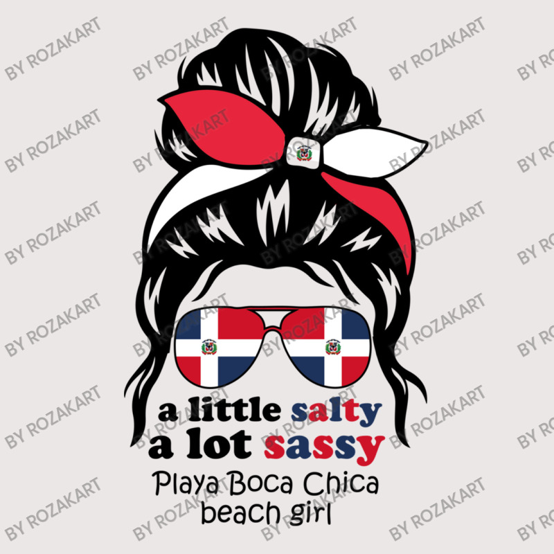 A Lot Sassy Dominican Beach Girl   Playa Boca Chic Pocket T-shirt | Artistshot