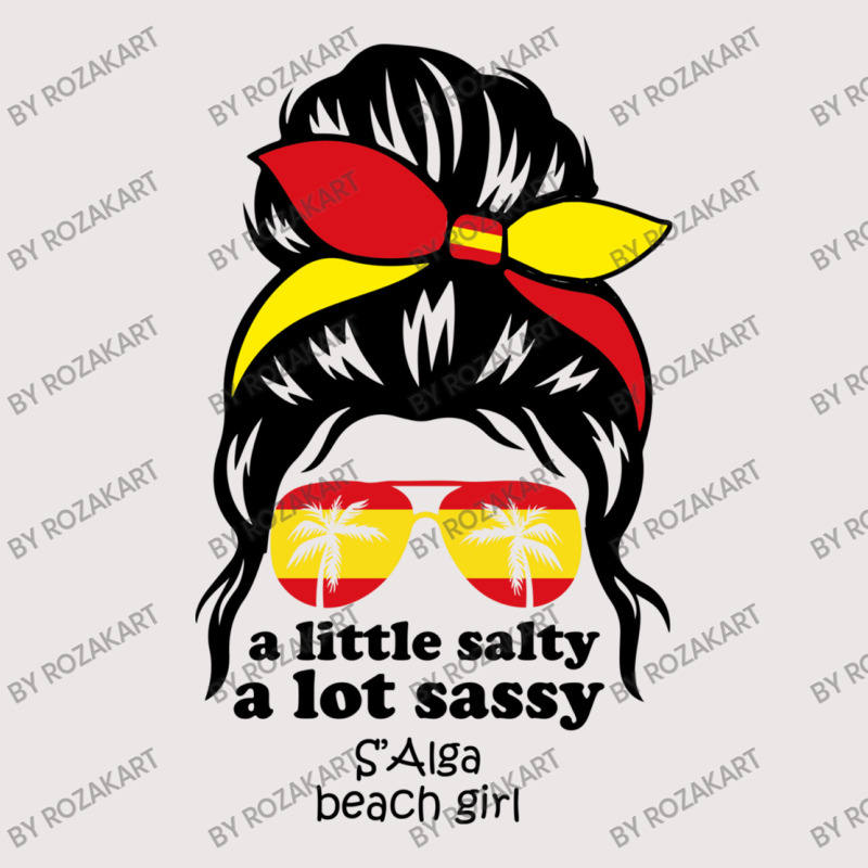 A Lot Sassy Beach Girl  S Alga Beach, Spain Pocket T-shirt | Artistshot