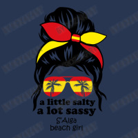 A Lot Sassy Beach Girl  S Alga Beach, Spain Men Denim Jacket | Artistshot