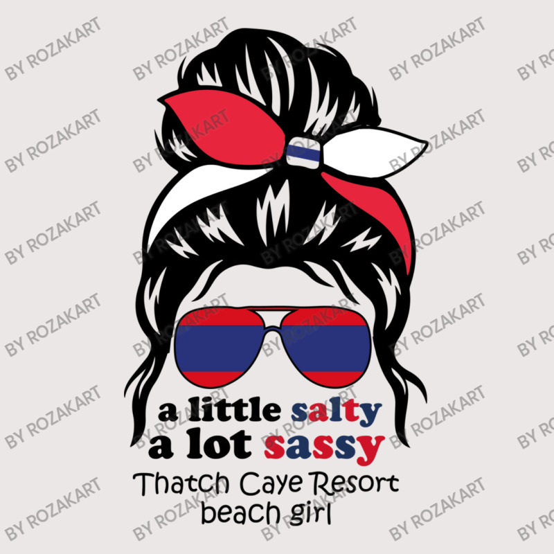 A Lot Sassy Beach Girl   Thatch Caye Resort Beach, Pocket T-shirt | Artistshot