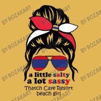 A Lot Sassy Beach Girl   Thatch Caye Resort Beach, Vintage Hoodie And Short Set | Artistshot