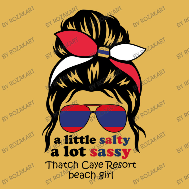 A Lot Sassy Beach Girl   Thatch Caye Resort Beach, Vintage Hoodie And Short Set | Artistshot