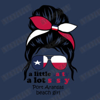 A Lot Sassy Beach Girl   Port Aransas Beach, Texas Men Denim Jacket | Artistshot