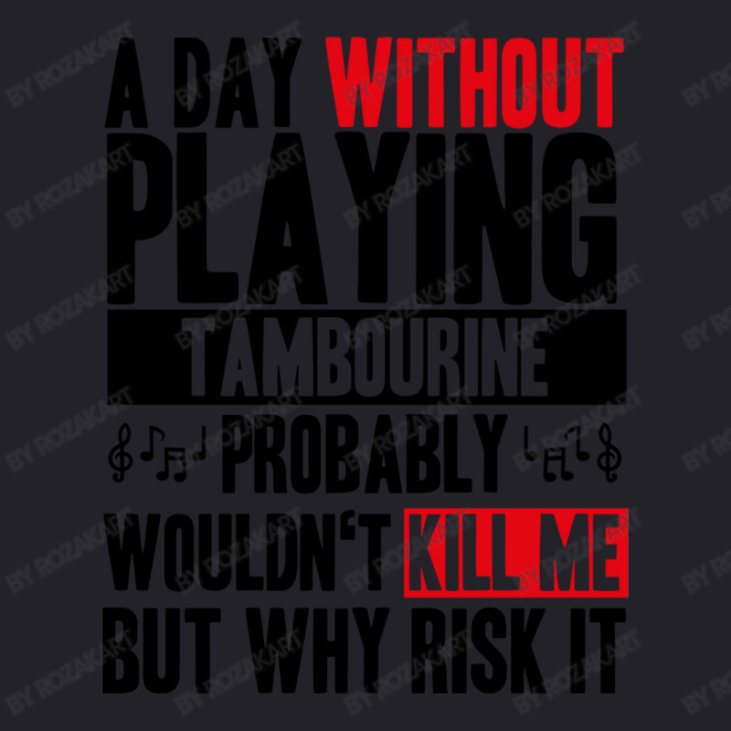 A Day Without Playing Tambourine Funny Quote Unisex Sherpa-lined Denim Jacket | Artistshot