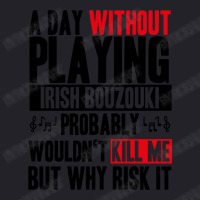 A Day Without Playing Irish Bouzouki Funny Quote Unisex Sherpa-lined Denim Jacket | Artistshot