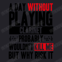 A Day Without Playing Clarinet Funny Quote Unisex Sherpa-lined Denim Jacket | Artistshot