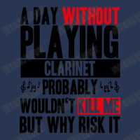 A Day Without Playing Clarinet Funny Quote Men Denim Jacket | Artistshot